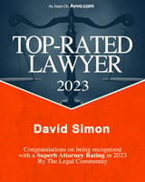 As Seen On Avvo.com | Top-Rated Lawyer | 2023 | David Simon